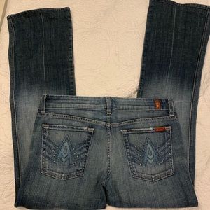 Seven 7 for all man kind “A” pocket boot cut jeans